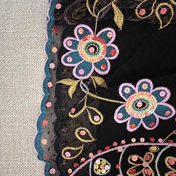 NWT Rena Lange a-line embroidered party skirt - size 6 - Picture 4 of 4